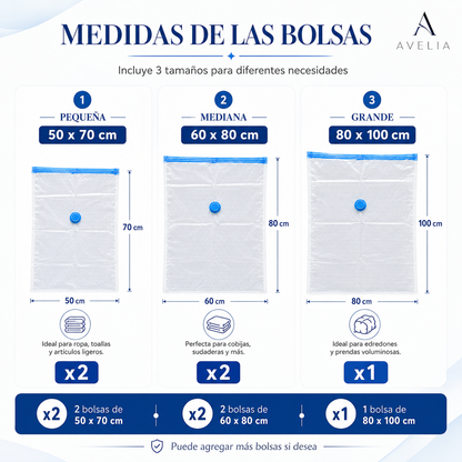BOLSA AL VACIO + COMPRESOR ELECTRICO