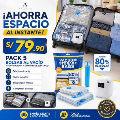 BOLSA AL VACIO + COMPRESOR ELECTRICO