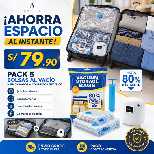 BOLSA AL VACIO + COMPRESOR ELECTRICO