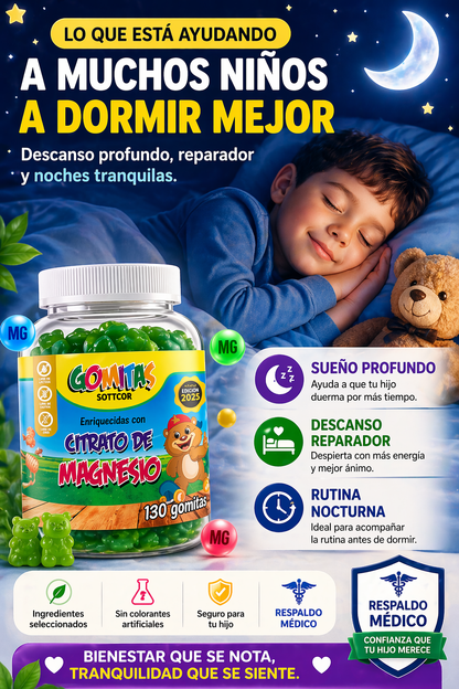 Citrato de magnesio para niños