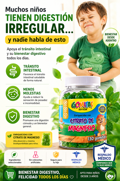 Citrato de magnesio para niños