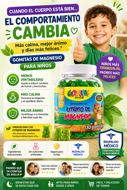 Citrato de magnesio para niños